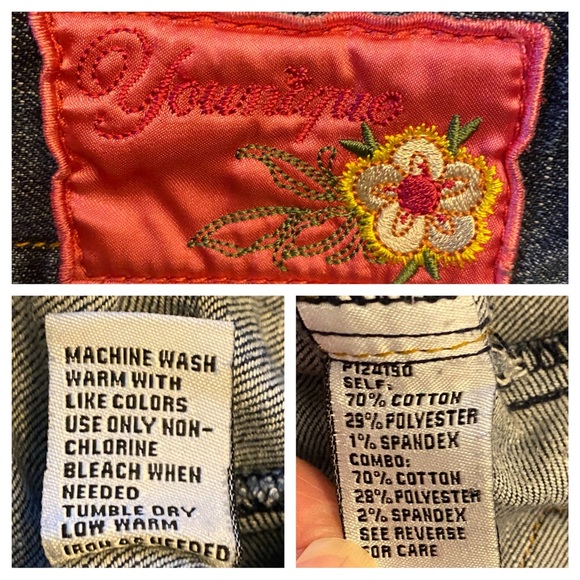 Youngique Cropped Denim Jean Jacket SZ M - Picture 12 of 12
